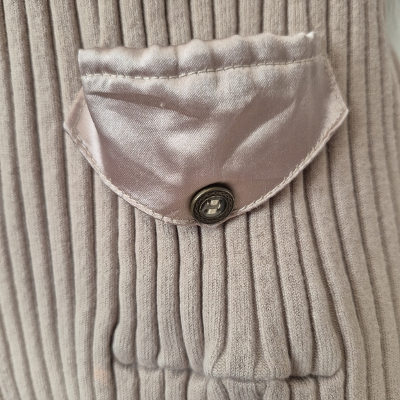 Womens Rio Collection Ribbed Zip Front Hoodie Sweater Size Large - Picture 2 of 5